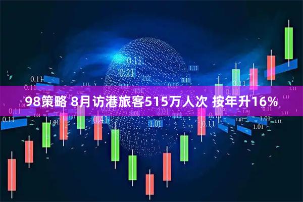 98策略 8月访港旅客515万人次 按年升16%