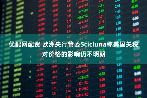 优配网配资 欧洲央行管委Scicluna称美国关税对价格的影响仍不明朗